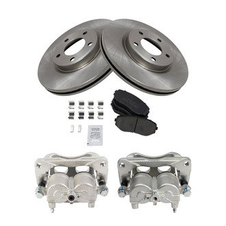 TRQ® - Front Disc Brake Kit with Ceramic Pads and Calipers