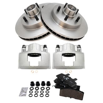 TRQ® - Front Disc Brake Kit with Ceramic Pads and Calipers
