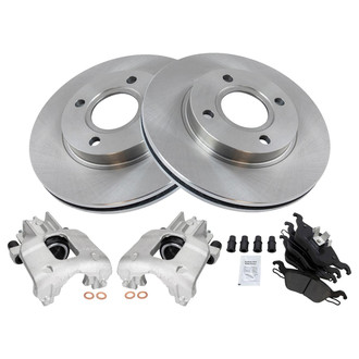 TRQ® - Front Disc Brake Kit with Ceramic Pads and Calipers