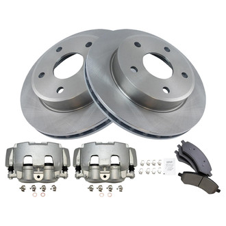 TRQ® - Front Disc Brake Kit with Ceramic Pads and Calipers