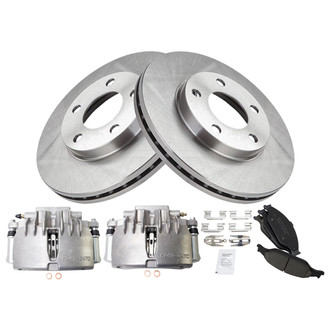 TRQ® - Front Disc Brake Kit with Ceramic Pads and Calipers
