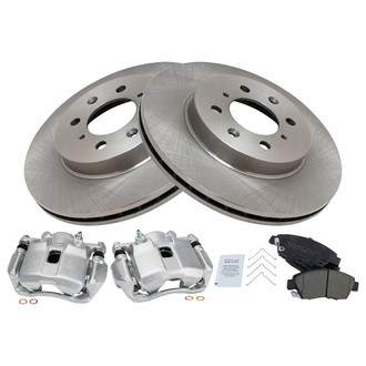 TRQ® - Front Disc Brake Kit with Ceramic Pads and Calipers