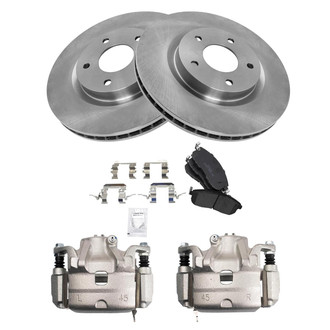 TRQ® - Front Disc Brake Kit with Ceramic Pads and Calipers