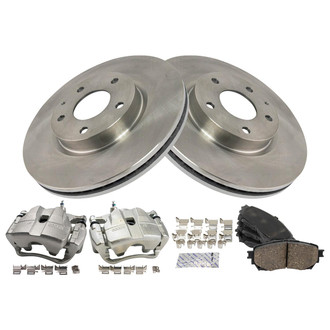 TRQ® - Front Disc Brake Kit with Ceramic Pads and Calipers