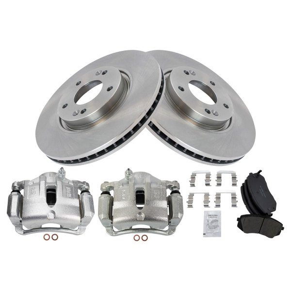 TRQ® - Ceramic Brake Pad & Rotor Kit with Calipers