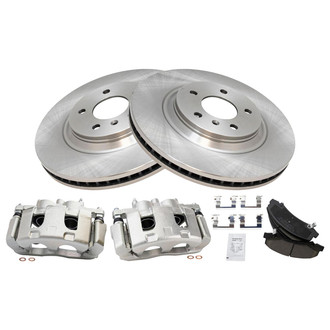 TRQ® - Front Disc Brake Kit with Ceramic Pads and Calipers
