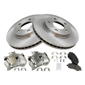TRQ® - Front Disc Brake Kit with Ceramic Pads and Calipers