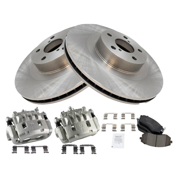 TRQ® - Ceramic Brake Pad & Rotor Kit with Calipers