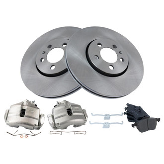 TRQ® - Front Disc Brake Kit with Ceramic Pads and Calipers