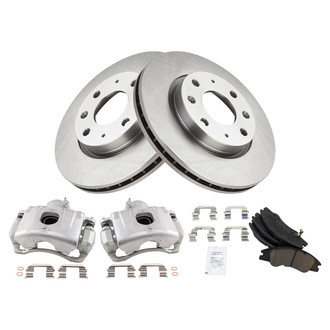 TRQ® - Front Disc Brake Kit with Ceramic Pads and Calipers