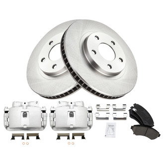 TRQ® - Front Disc Brake Kit with Ceramic Pads and Calipers