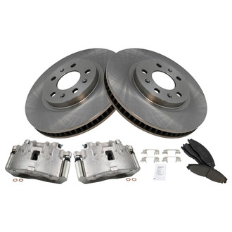TRQ® - Front Disc Brake Kit with Ceramic Pads and Calipers
