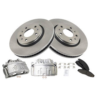 TRQ® - Front Disc Brake Kit with Ceramic Pads and Calipers