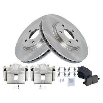 TRQ® - Front Disc Brake Kit with Ceramic Pads and Calipers