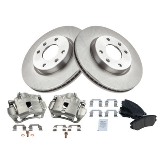 TRQ® - Front Disc Brake Kit with Ceramic Pads and Calipers