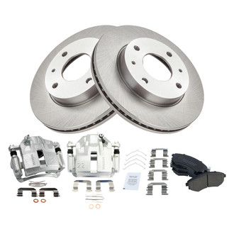 TRQ® - Front Disc Brake Kit with Ceramic Pads and Calipers