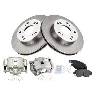 TRQ® - Front Disc Brake Kit with Ceramic Pads and Calipers