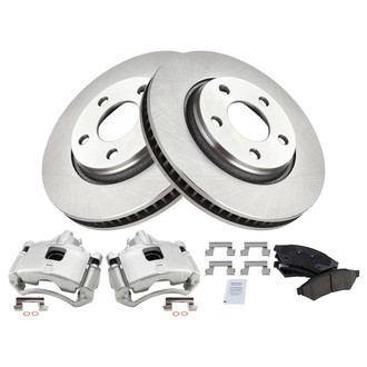 TRQ® - Front Disc Brake Kit with Ceramic Pads and Calipers
