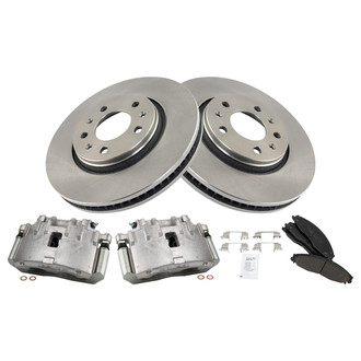 TRQ® - Front Disc Brake Kit with Ceramic Pads and Calipers