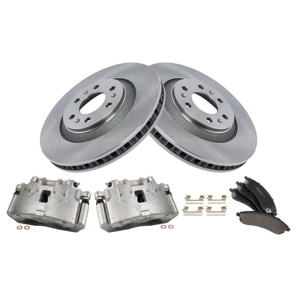 TRQ® - Ceramic Brake Pad & Rotor Kit with Calipers