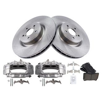 TRQ® - Front Disc Brake Kit with Ceramic Pads and Calipers