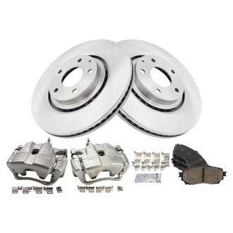 TRQ® - Front Disc Brake Kit with Ceramic Pads and Calipers