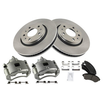 TRQ® - Front Disc Brake Kit with Ceramic Pads and Calipers