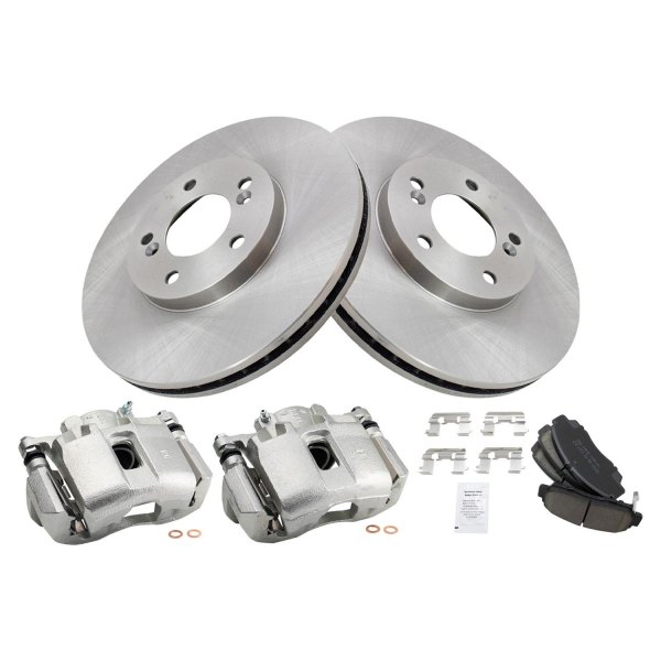 TRQ® - Ceramic Brake Pad & Rotor Kit with Calipers