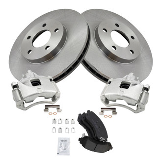 TRQ® - Front Disc Brake Kit with Ceramic Pads and Calipers