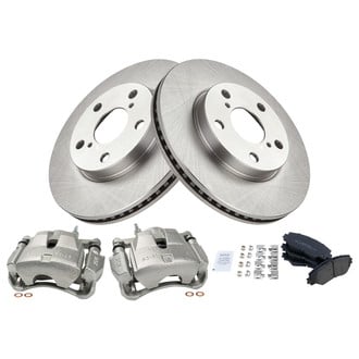 TRQ® - Disc Brake Kit with Semi-Metallic Pads and Calipers