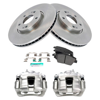 TRQ® - Performance Semi-Metallic Brake Kit with Calipers