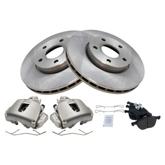 TRQ® - Disc Brake Kit with Semi-Metallic Pads and Calipers