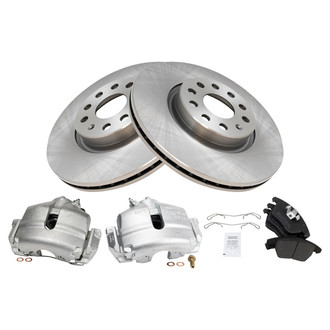 TRQ® - Disc Brake Kit with Semi-Metallic Pads and Calipers