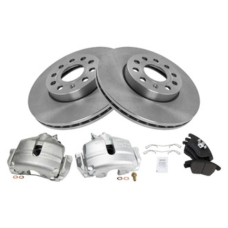 TRQ® - Disc Brake Kit with Semi-Metallic Pads and Calipers