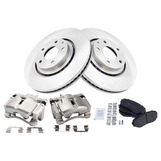 TRQ® - Disc Brake Kit with Semi-Metallic Pads and Calipers