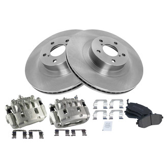 TRQ® - Disc Brake Kit with Semi-Metallic Pads and Calipers