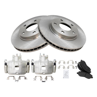 TRQ® - Disc Brake Kit with Semi-Metallic Pads and Calipers