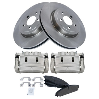 TRQ® - Disc Brake Kit with Semi-Metallic Pads and Calipers