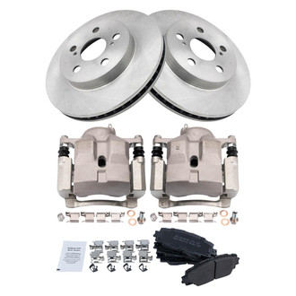TRQ® - Disc Brake Kit with Semi-Metallic Pads and Calipers