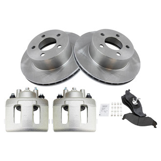 TRQ® - Disc Brake Kit with Semi-Metallic Pads and Calipers