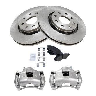 TRQ® - Disc Brake Kit with Semi-Metallic Pads and Calipers