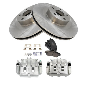 TRQ® - Disc Brake Kit with Semi-Metallic Pads and Calipers