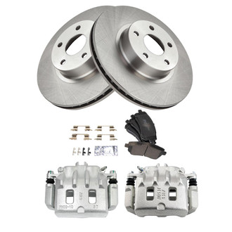 TRQ® - Disc Brake Kit with Semi-Metallic Pads and Calipers