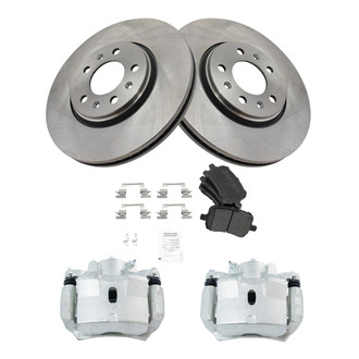 TRQ® - Disc Brake Kit with Semi-Metallic Pads and Calipers