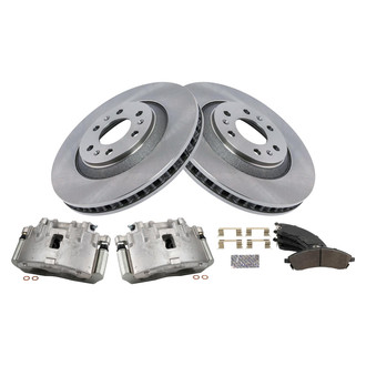 TRQ® - Disc Brake Kit with Semi-Metallic Pads and Calipers