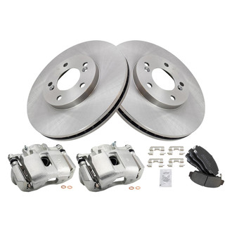 TRQ® - Disc Brake Kit with Semi-Metallic Pads and Calipers