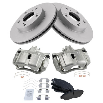 TRQ® - Front Disc Brake Kit with Ceramic Pads and Calipers