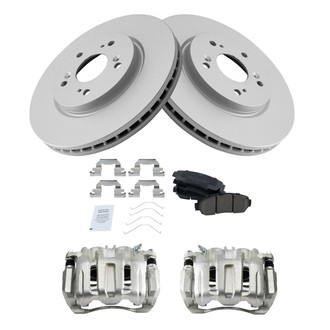 TRQ® - Front Disc Brake Kit with Ceramic Pads and Calipers