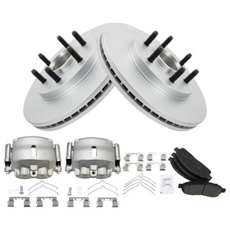 TRQ® - Front Disc Brake Kit with Ceramic Pads and Calipers