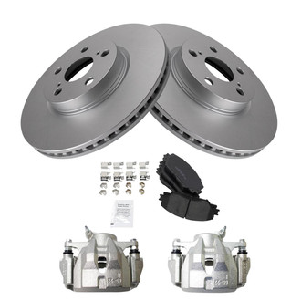 TRQ® - Front Disc Brake Kit with Ceramic Pads and Calipers